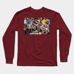 aston villa football club legends prints posters squad jack grealish collage Long Sleeve T-Shirt